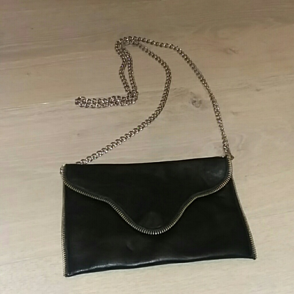j.j winters small black leather purse